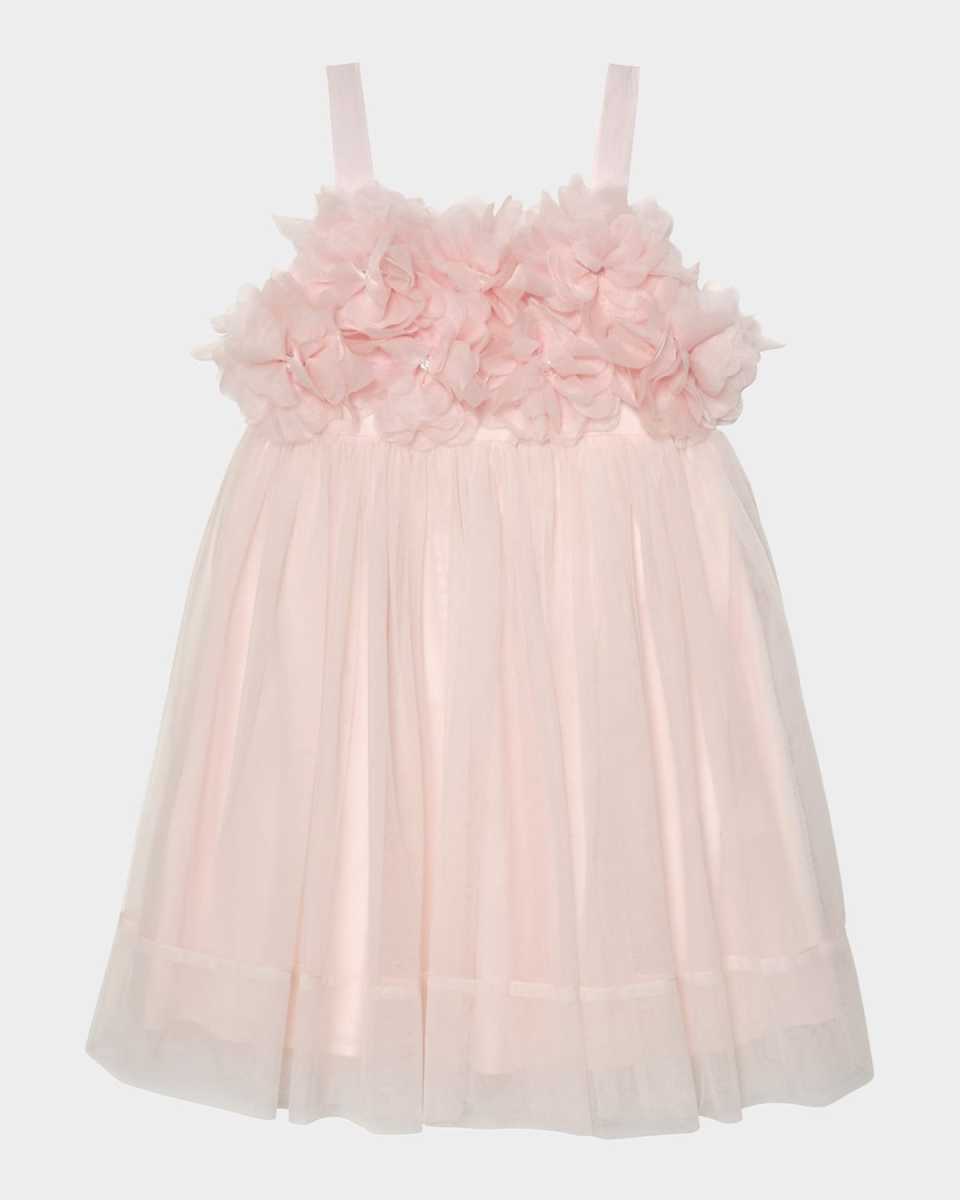 Girl's Bebe Peony Tulle Dress, Size 3T